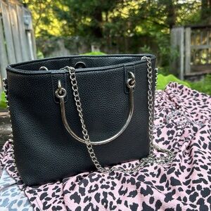 Black studded crossbody